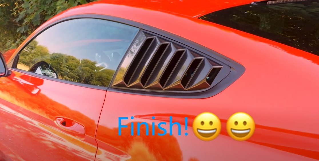 Window louver installation Window louver installation