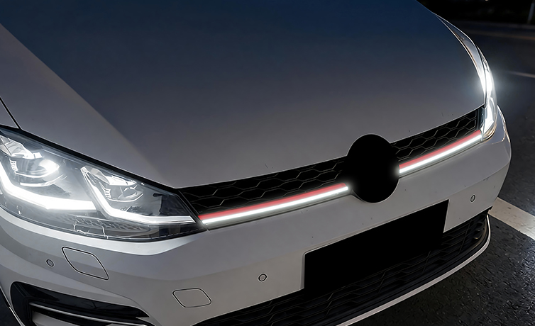 AMP-Z Front Bumper Grille Grill With Lights For VW Volkswagen Golf MK7.5 GTI 2017-2019 AMP-Z Front Bumper Grille Grill With Lights For VW Volkswagen Golf MK7.5 GTI 2017-2019