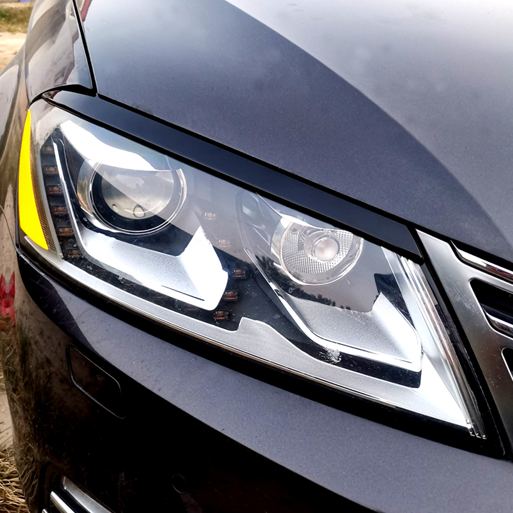 AMP-Z Headlight Eyebrows Eyelids Sticker For VW Volkswagen Passat B7 2011-2015
