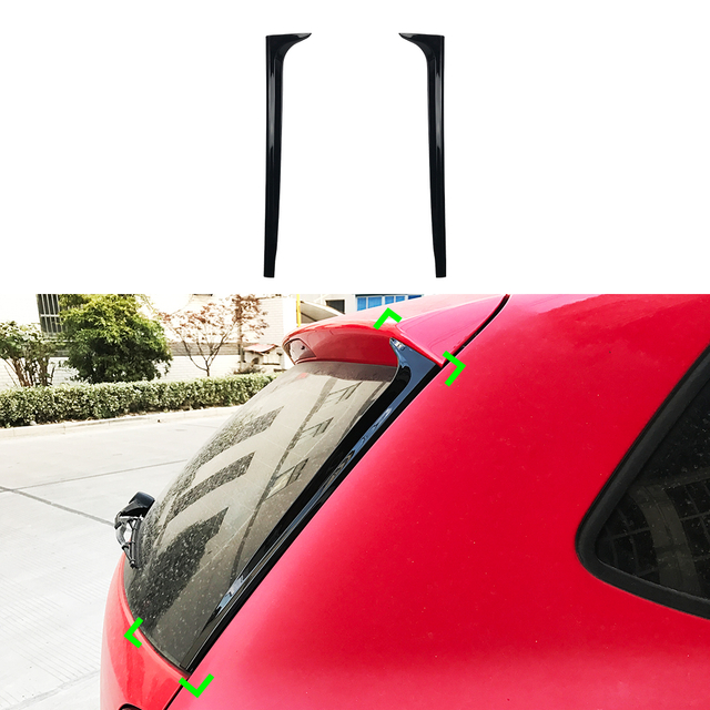 AMP-Z الخلفي جناح سقف جناح المفسد لـ VW Volkswagen Polo MK5 6R 6C 2010-2017