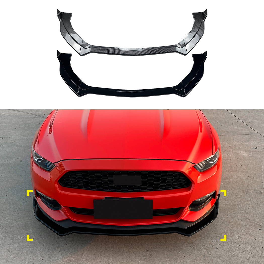 AMP-Z Front Bumper Lip Spiltter For Ford Mustang MK6 2015-2017