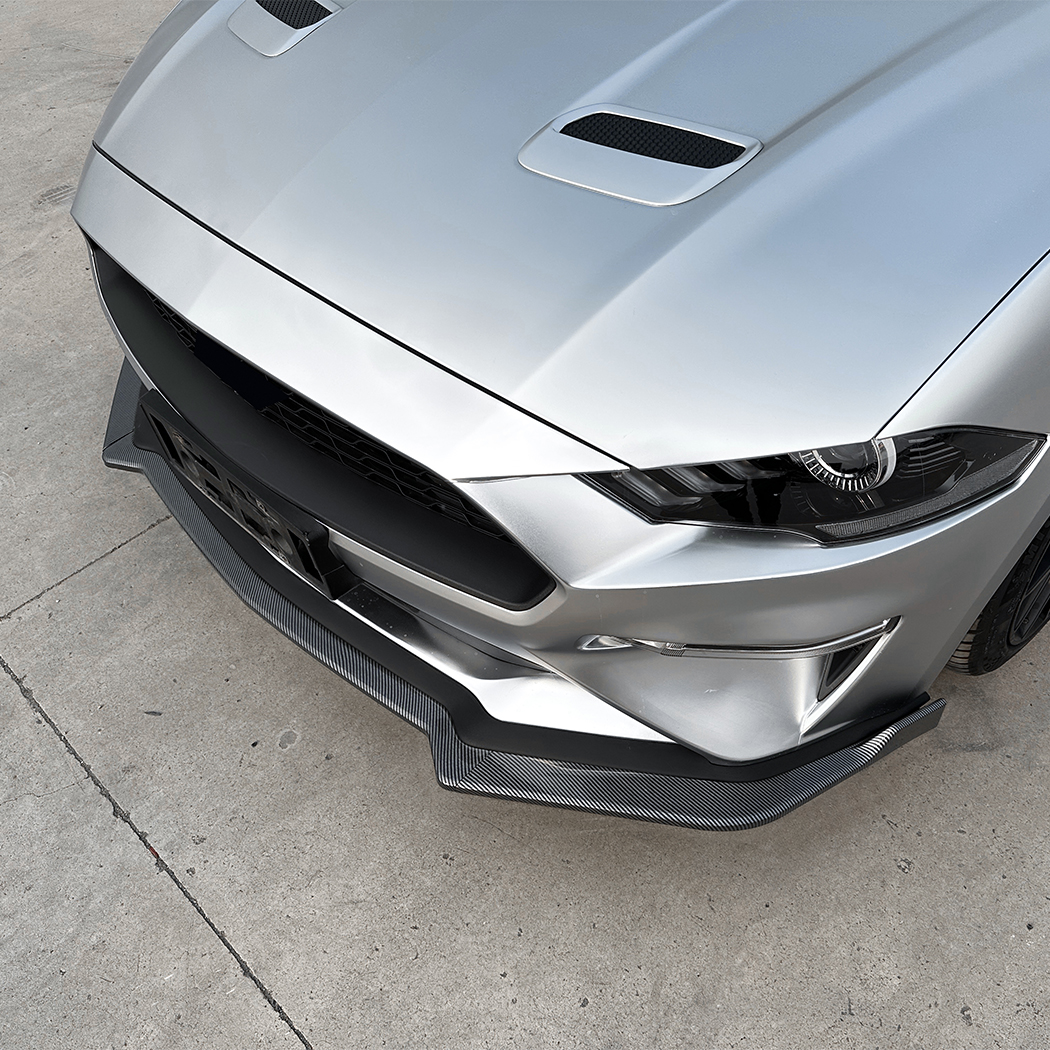 AMP-Z Front Bumper Lip Spiltter For Ford Mustang MK6.5 2018-2023