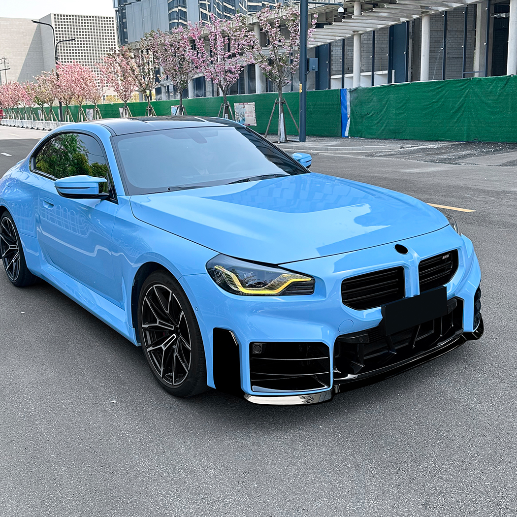 Amp-Z przednia warga zderzaka Black Black dla BMW 2 Series M2 G87 2023+