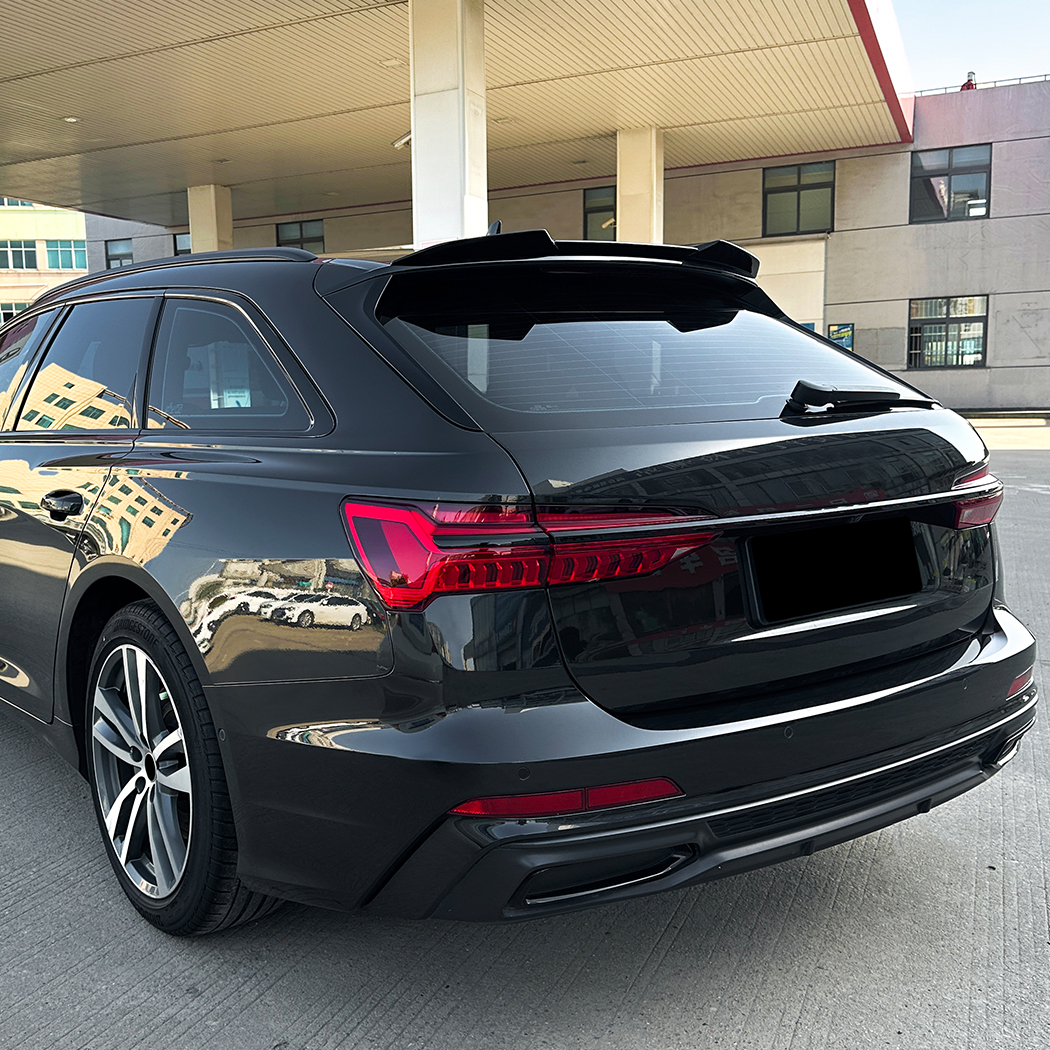 AMP-Z Rear Roof Wing Spoiler For Audi A6 C8 Avant Sline 2019-2024