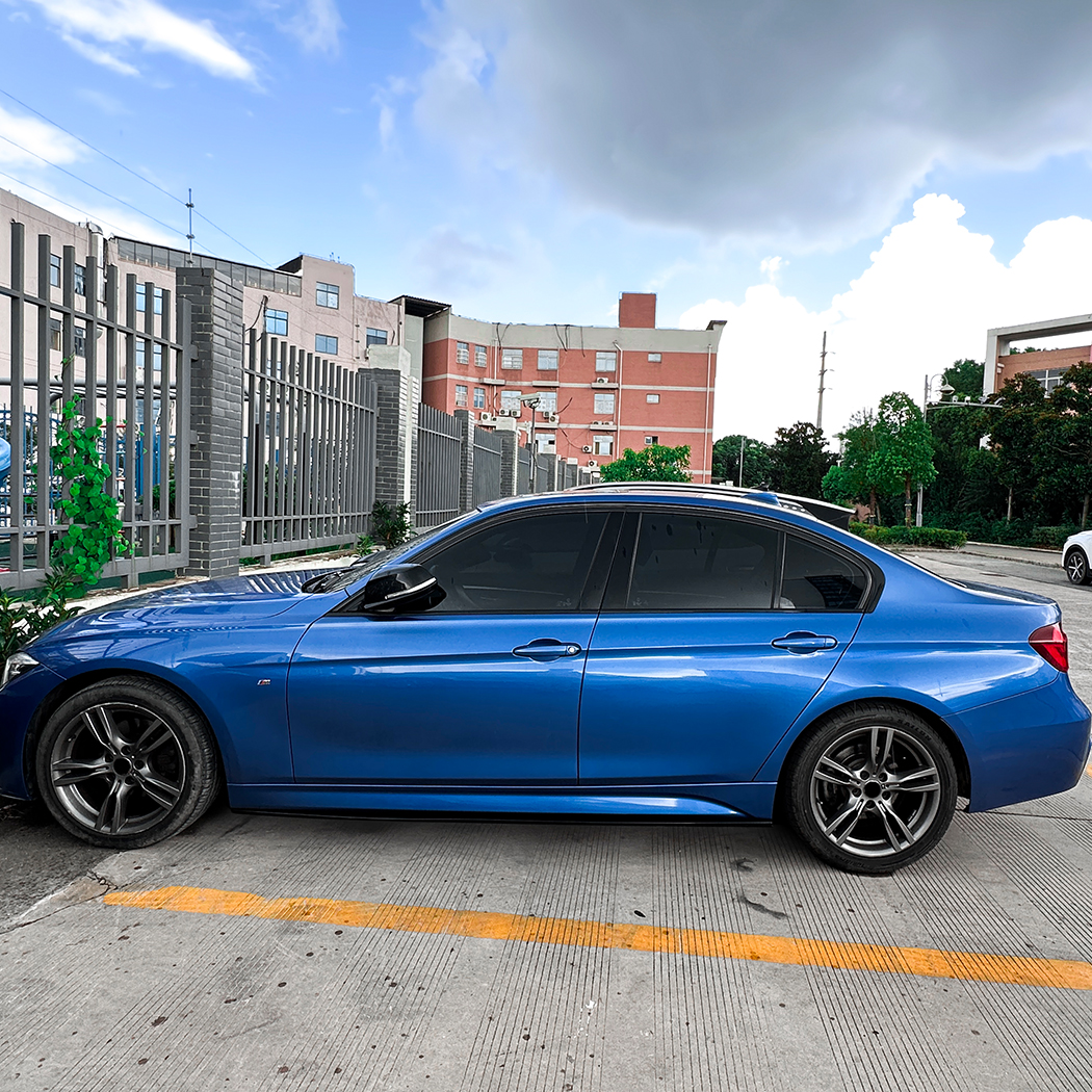 AMP-Z Side Skirt Rocker Panel Splitter Lip For BMW 3 Series F30 M Sport 2013-2019