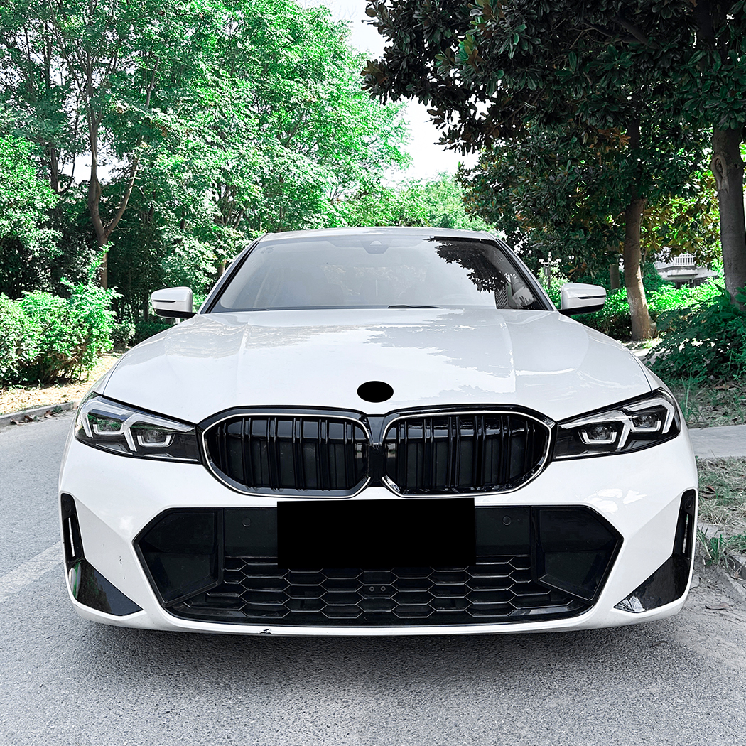 AMP-Z Front Bumper Grille Grill Black For BMW 3 Series G20 G21 LCI 2023+