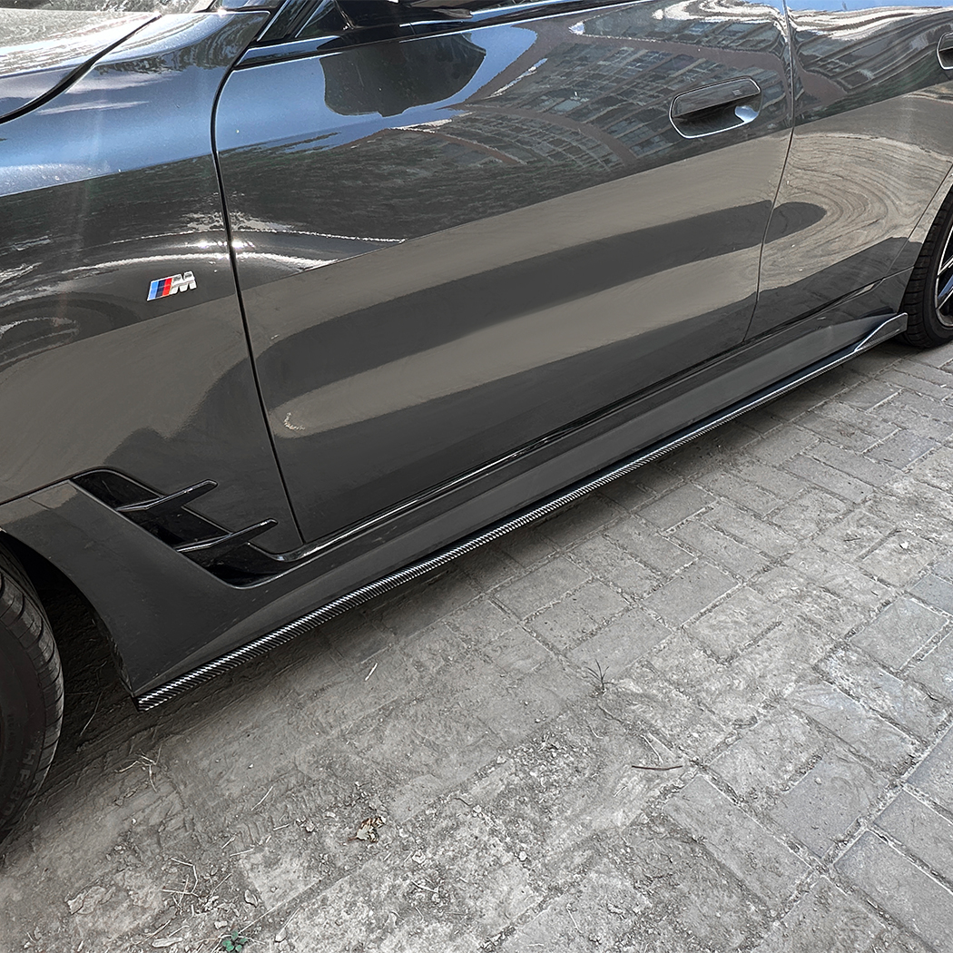 AMP-Z Side Skirt Rocker Panel Splitter Lip For BMW G26 M Sport 2020+