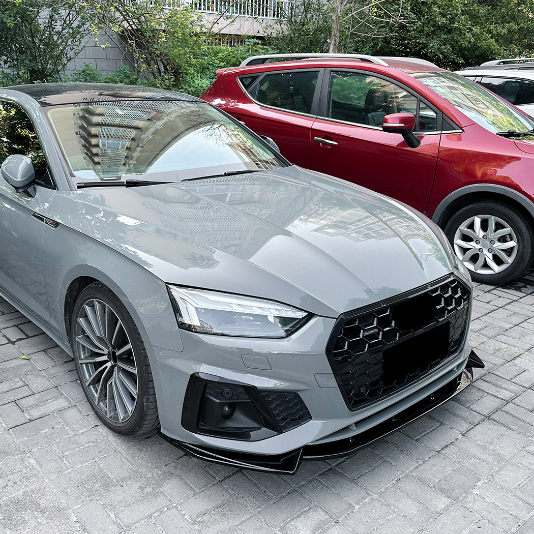 AMP-Z Front Bumper Lip Spiltter For Audi A5 F5 Facelift Sline 2021-2024