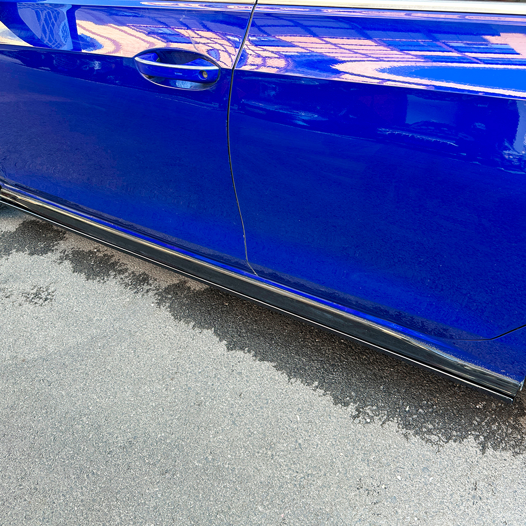 AMP-Z Side Skirt Rocker Panel Splitter Lip For VW Volkswagen Golf MK8 Rline GTI GTD 2020+