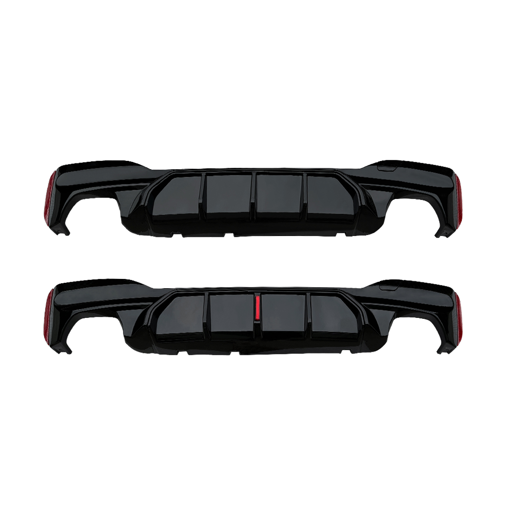 AMP-Z Rear Bumper Spoiler Lip Black For BMW 5 Series G30 G31 M Sport 2018-2023