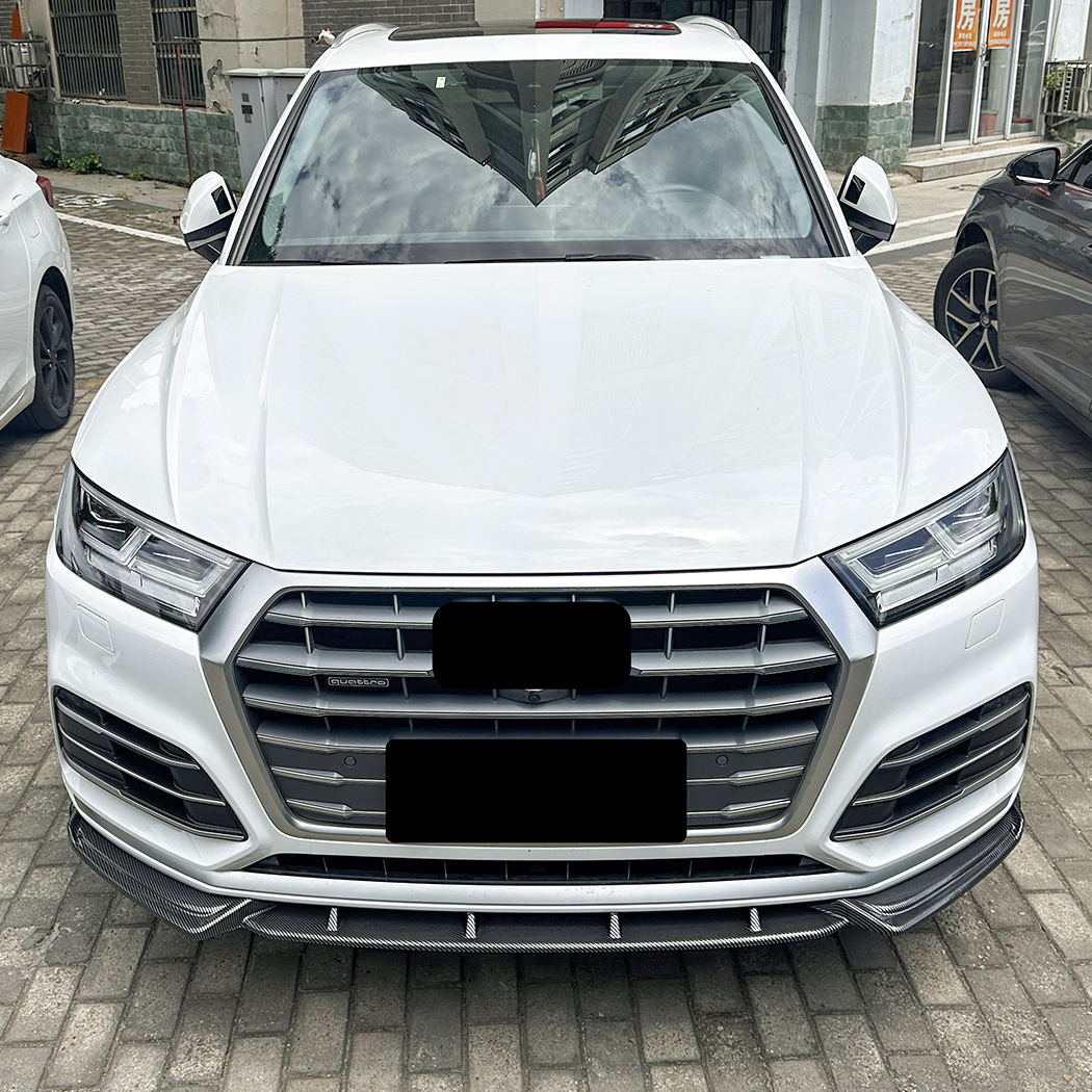 AMP-Z Front Bumper Lip Spiltter For Audi Q5 FY Pre-facelift Sline 2018-2020