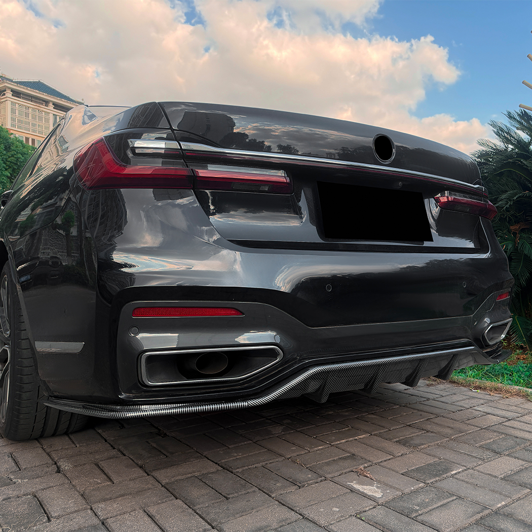 AMP-Z Rear Bumper Spoiler Lip For BMW 7 Series G11 G12 facelift M Sport 2019-2022