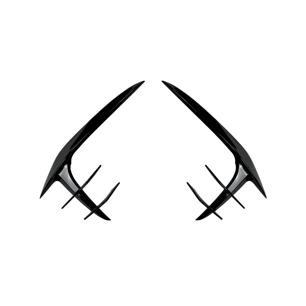 AMP-Z Front Bumper Fins Spoiler Canards For Audi A5 S5 F5 Facelift Sline 2021-2024