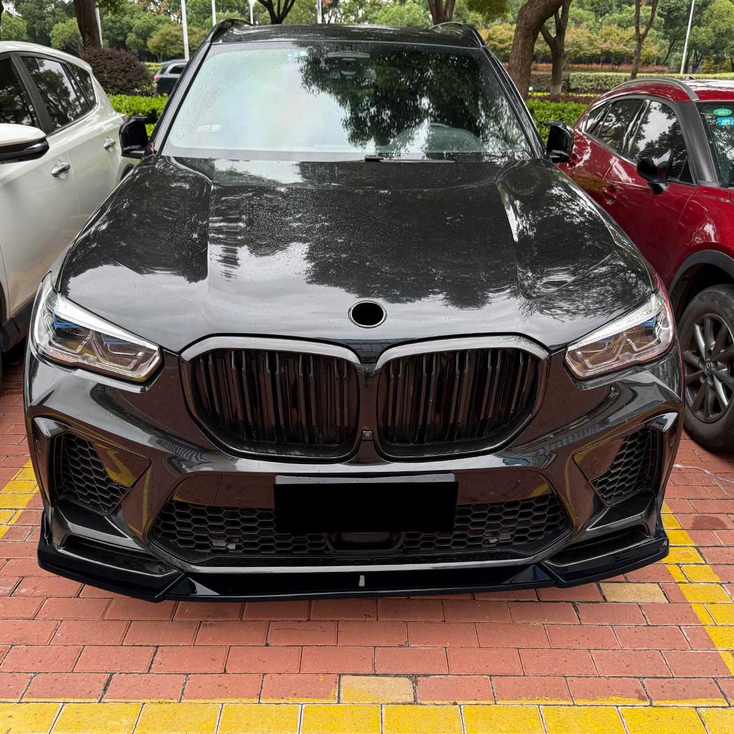 AMP-Z Front Bumper Lip Splitter For BMW X5M F95 Pre-facelift 2020-2023