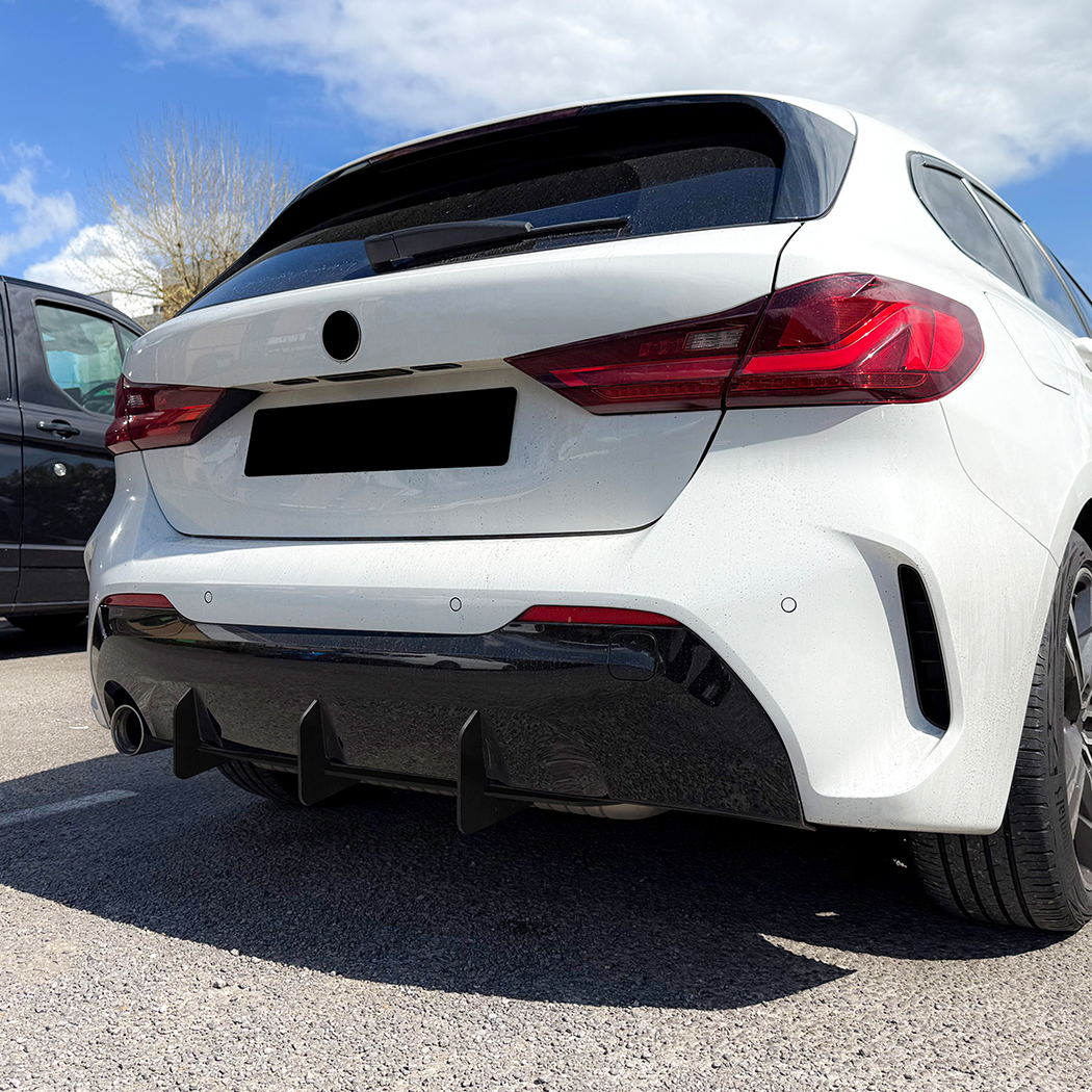 AMP-Z Rear Bumper Spoiler Diffuser Valance Lip For BMW 1 Series F40 M Sport 2019-2024