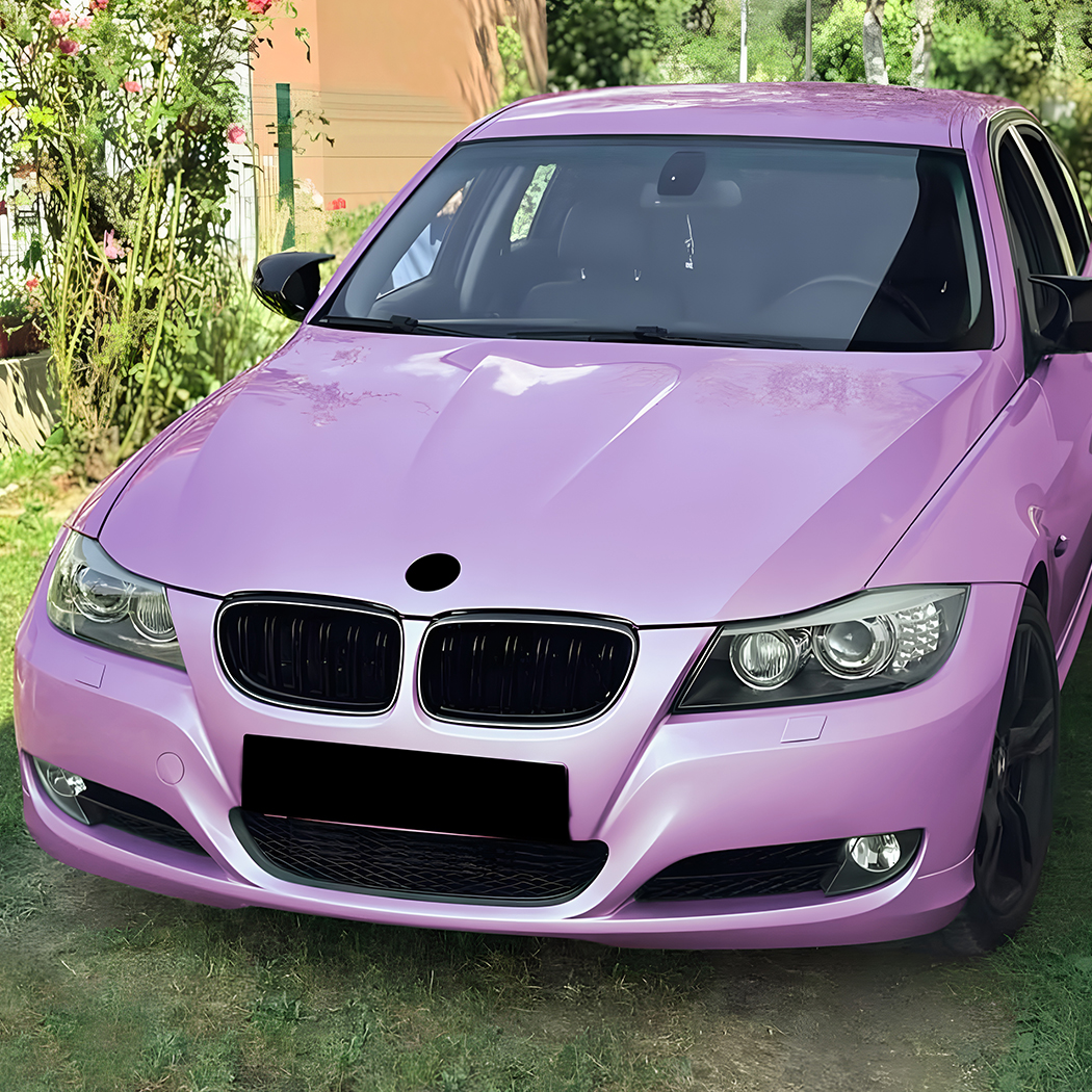 AMP-Z Front Bumper Grille Grill With Lights Black For BMW 3 Series E90 E91 Facelift 2009-2012