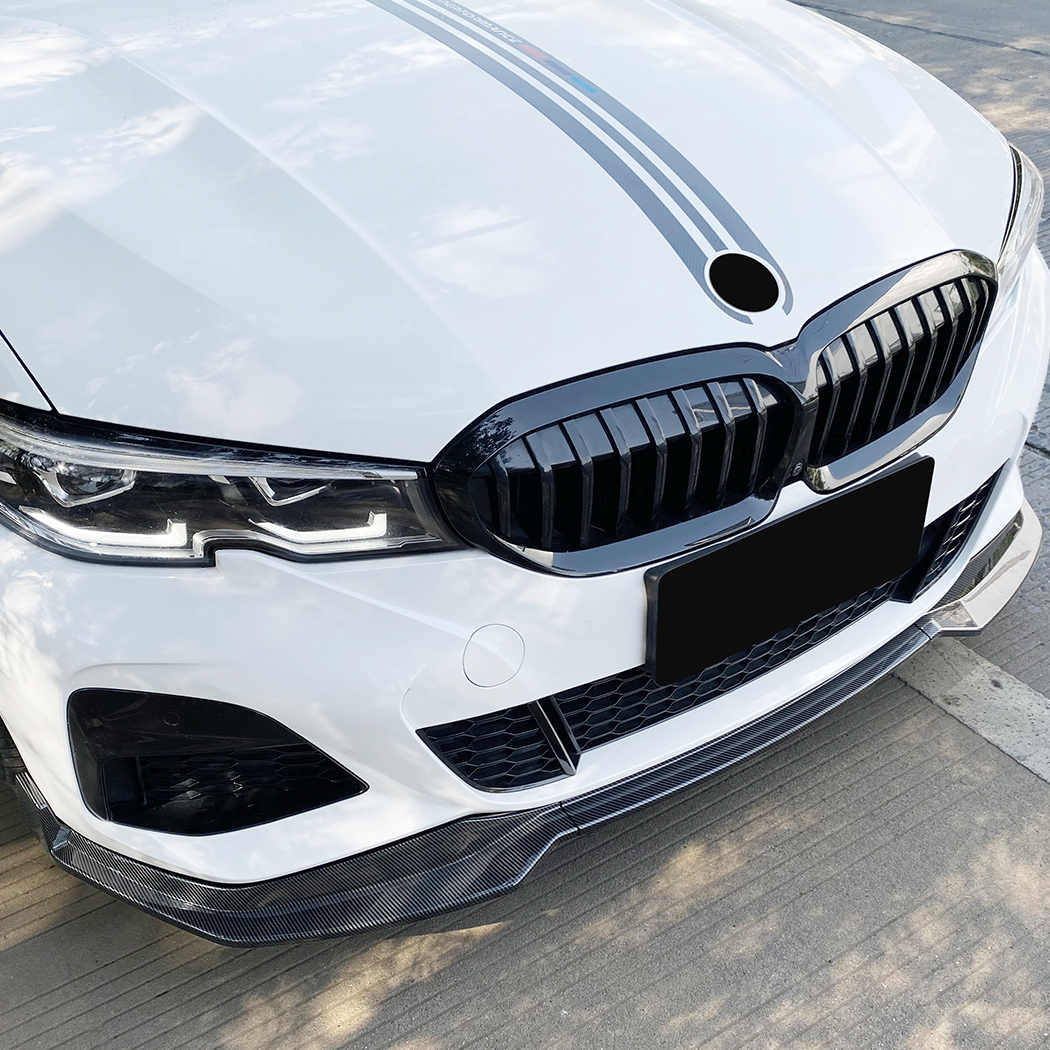 AMP-Z Front Bumper Lip Spiltter For BMW 3 Series G20 M Pack Pre-facelift 2019-2022