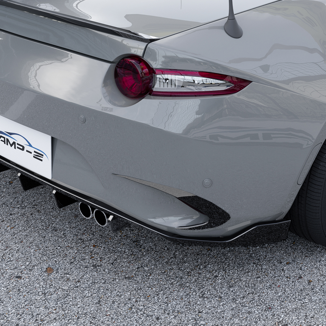 AMP-Z Rear Bumper Fins Spoiler Canards For Mazda MX-5 Miata 2016+