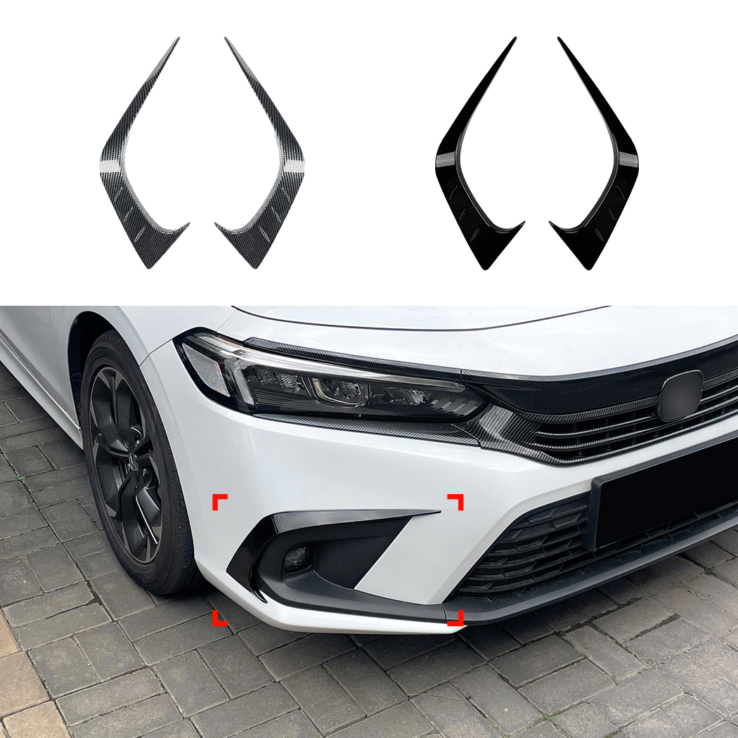 AMP-Z Front Bumper Fins Spoiler For Honda Civic 11Gen 2021+