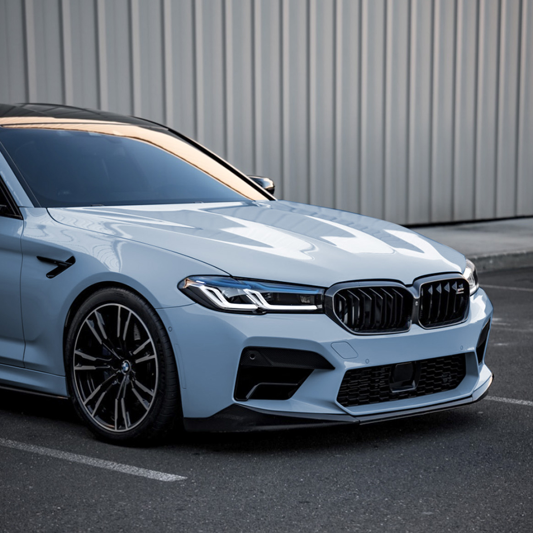 AMP-Z Front Bumper Lip Spiltter For BMW 5 Series F90 LCI 2021-2024