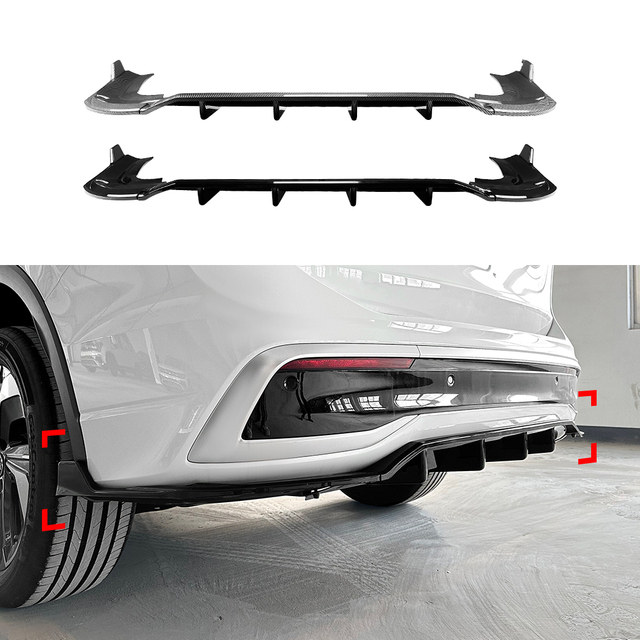 AMP-Z Rear Bumper Spoiler Diffuser Valance Lip For VW Volkswagen Tiguan MK3 2024+
