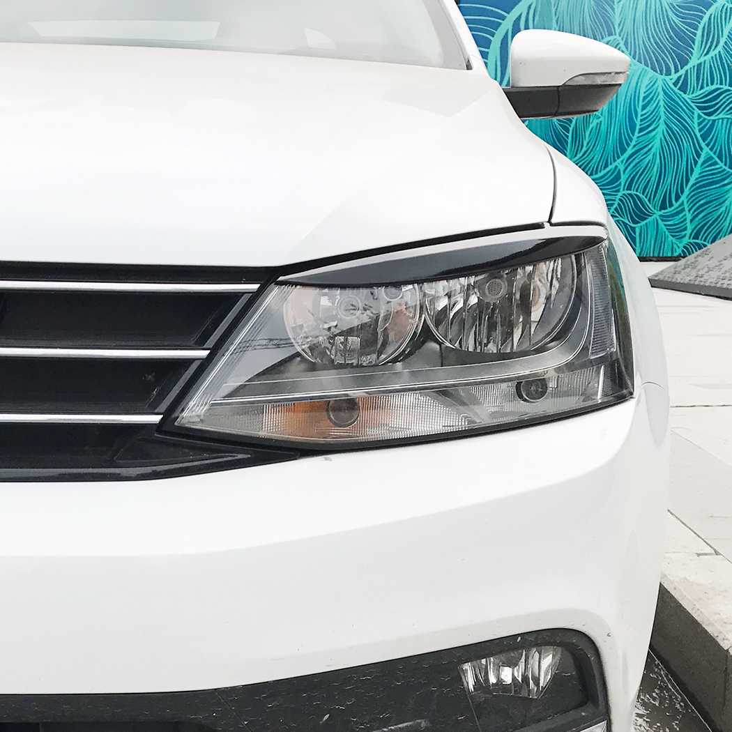 AMP-Z Headlight Eyebrows Eyelids Sticker For VW Volkswagen Jetta MK6 2011-2017