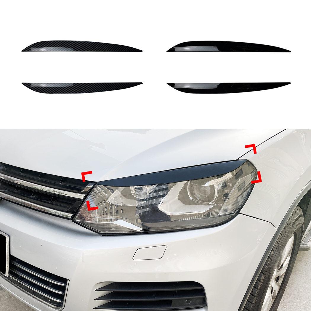 AMP-Z Headlight Eyebrows Eyelids Sticker For VW Volkswagen Touareg 2010-2018
