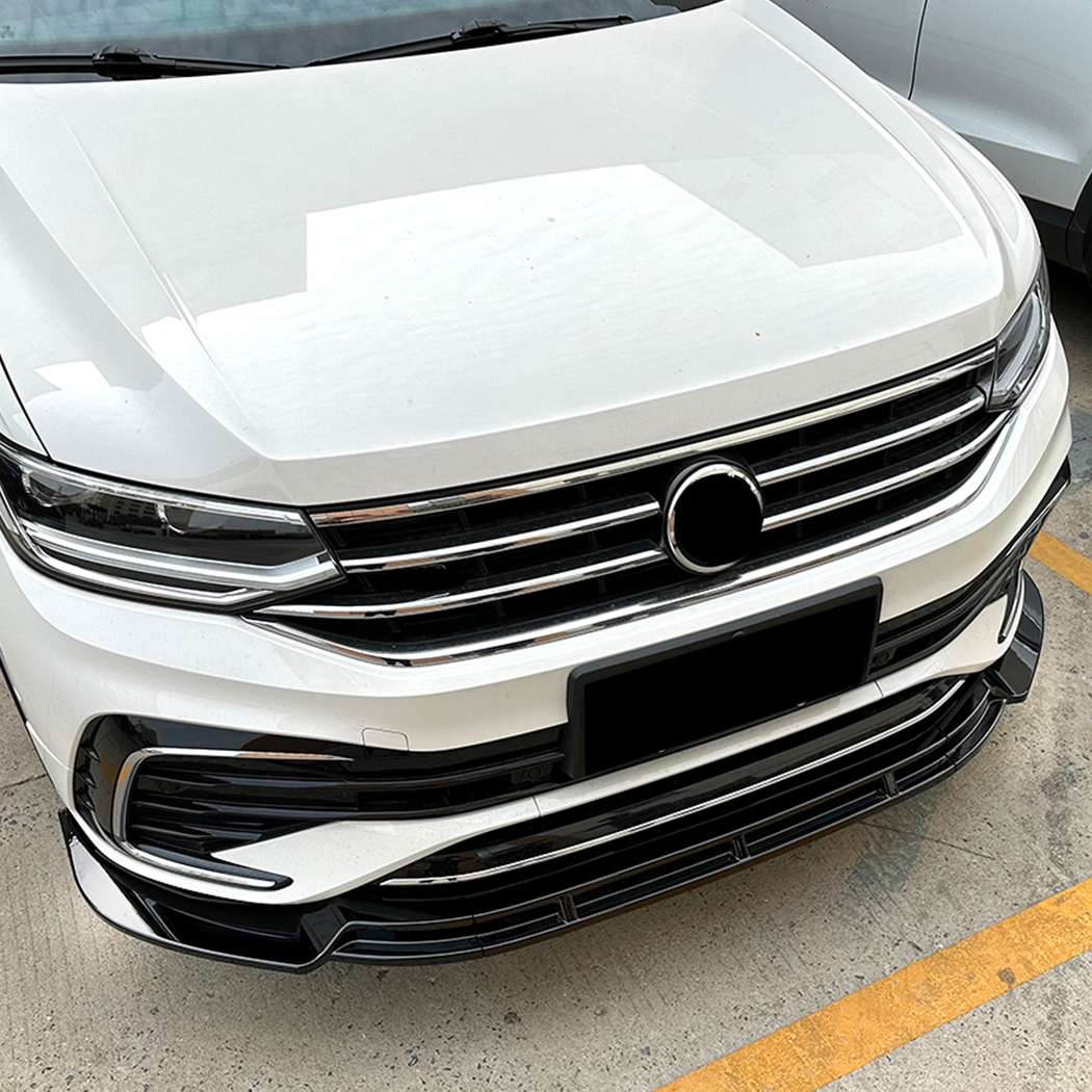 AMP-Z Front Bumper Lip Spiltter For VW Volkswagen Tiguan Rline MK2 2021-2023