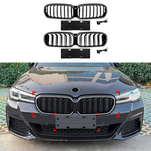 AMP-Z Front Bumper Grille Grill With Lights For BMW 5 Series G30 G31 LCI 2021-2023
