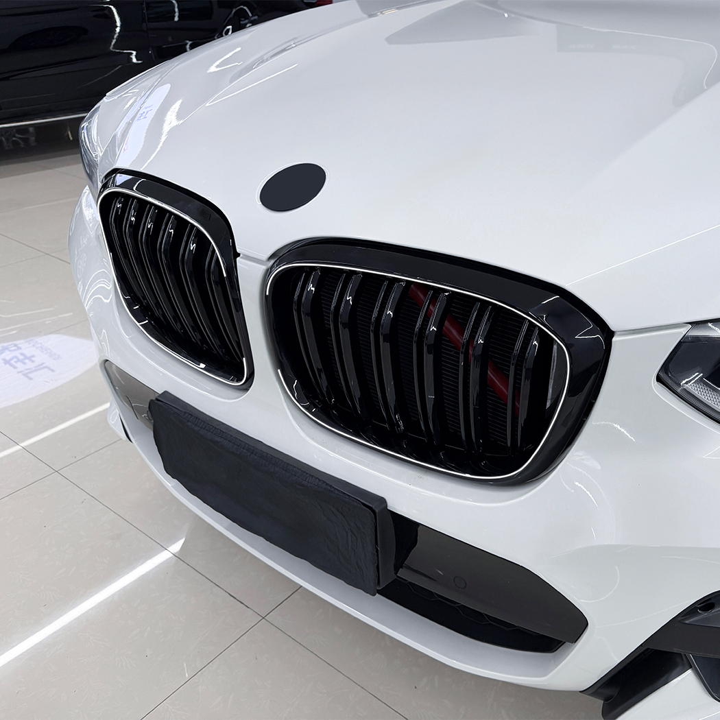 AMP-Z Front Bumper Grille Grill With Lights For BMW X3 X4 G01 G02 Pre-Facelift 2018-2022