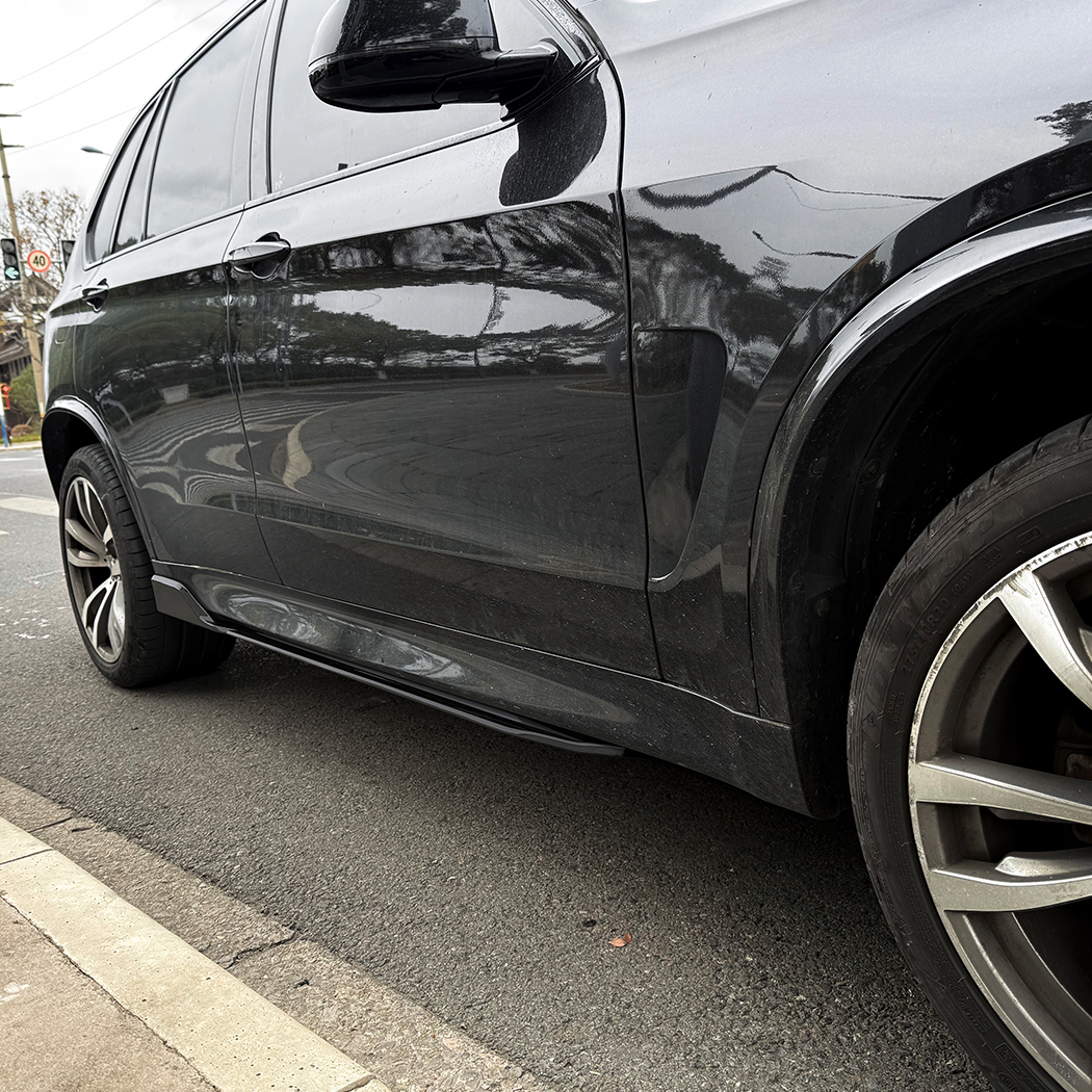 AMP-Z Side Skirt Rocker Panel Splitter Lip For BMW X5 F15 M Sport 2014-2018