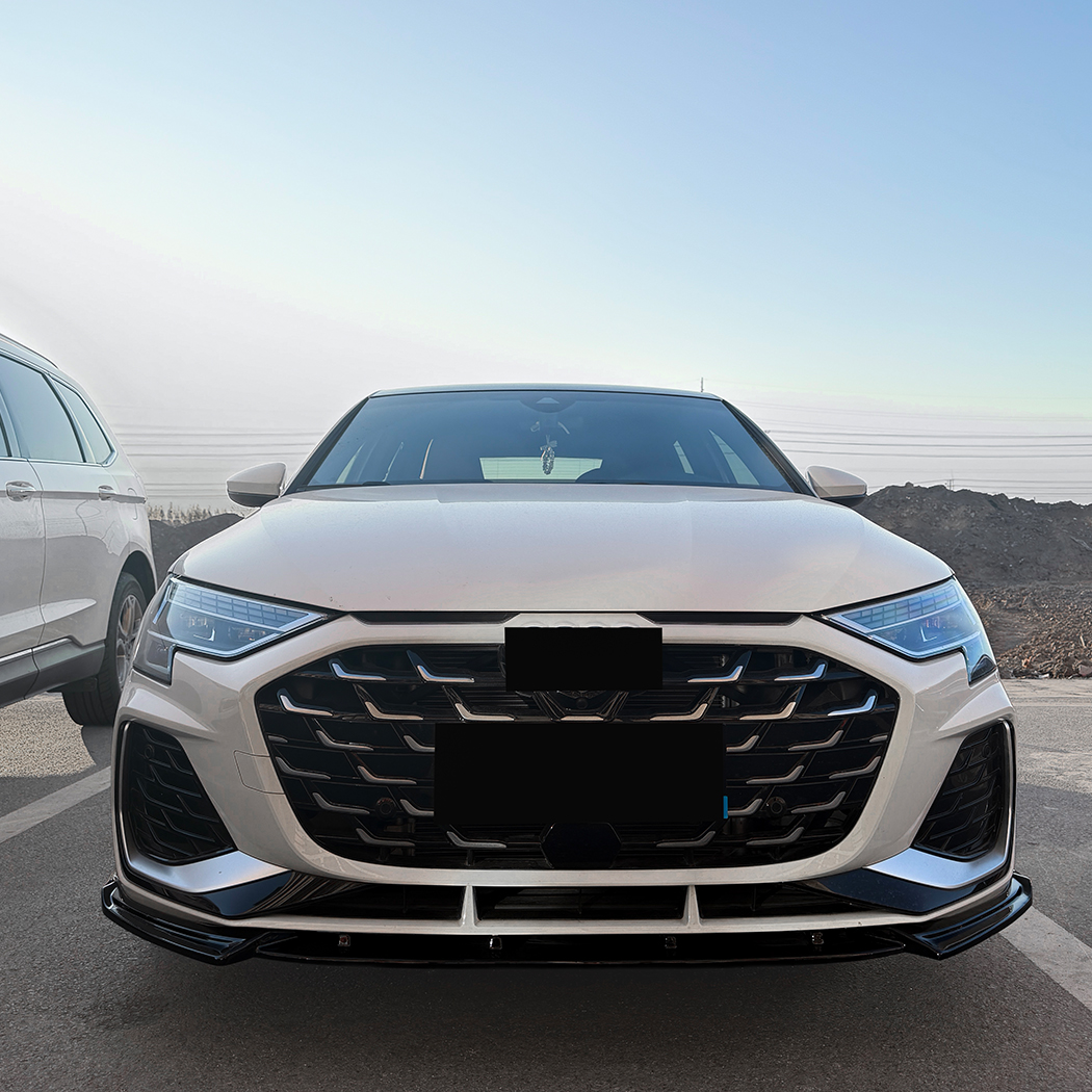 AMP-Z Front Bumper Lip Splitter For Audi A3 S3 8Y Facelift Sline 2025+