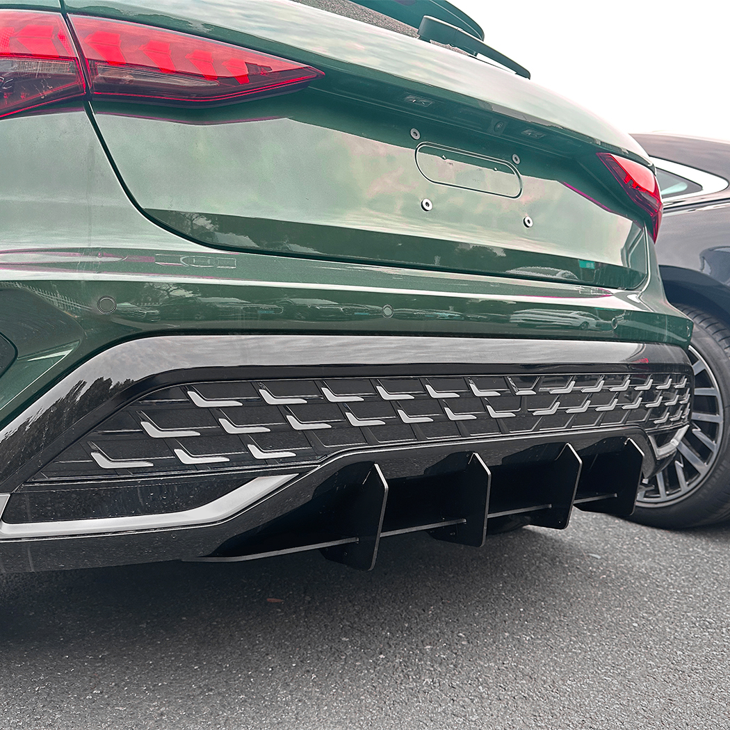 AMP-Z Rear Bumper Spoiler Diffuser Valance Lip For Audi A3 8Y Sline Facelift Hatchback 2025+