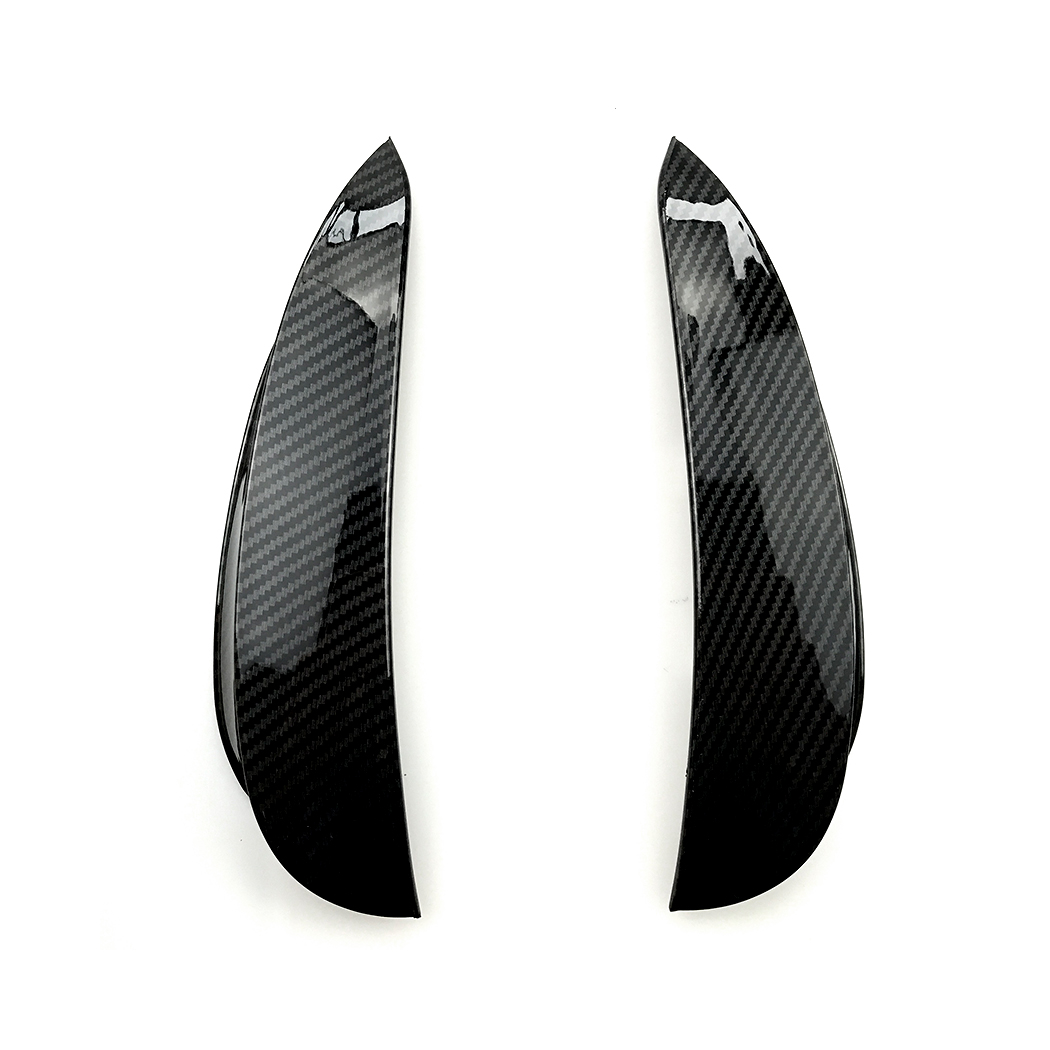 AMP-Z Front Bumper Fins Spoiler Canards For Mercedes Benz E Class W213 C238 Pre-Facelift AMG-Line 2016-2020