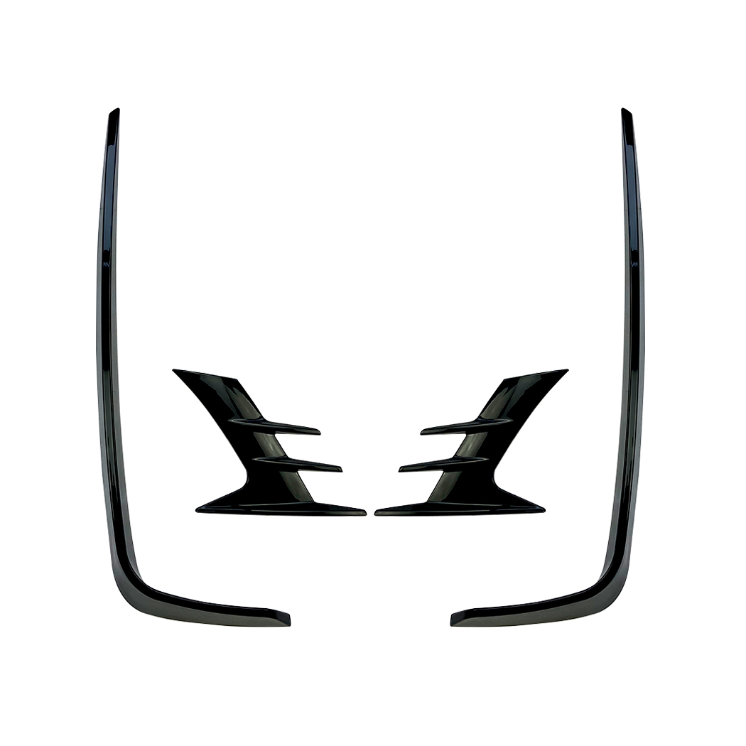 AMP-Z Front Bumper Fins Spoiler Canards For Honda Accord 2018+