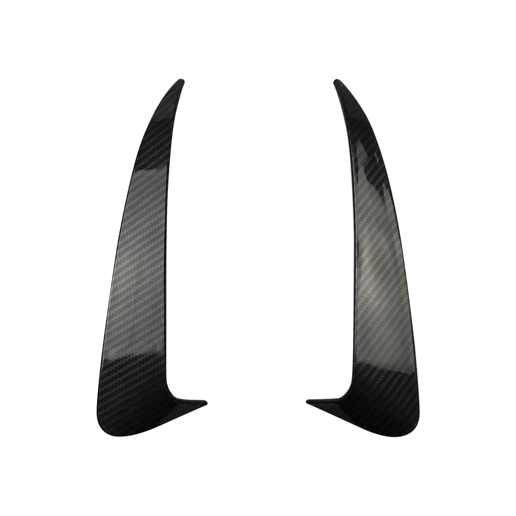 AMP-Z Rear Bumper Fins Spoiler Canards For Mercedes Benz C Class W205 AMG Line 4-Doors Sedan 2015-2021