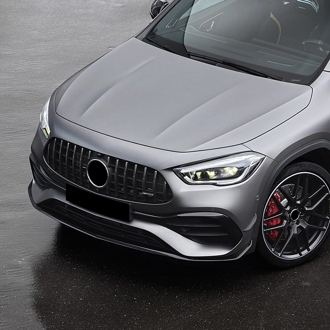 AMP-Z Front Bumper Fins Spoiler Canards For Mercedes Benz GLA Class GLA 180 200 220 GLA35 GLA45 H247 AMG-Line 2020+