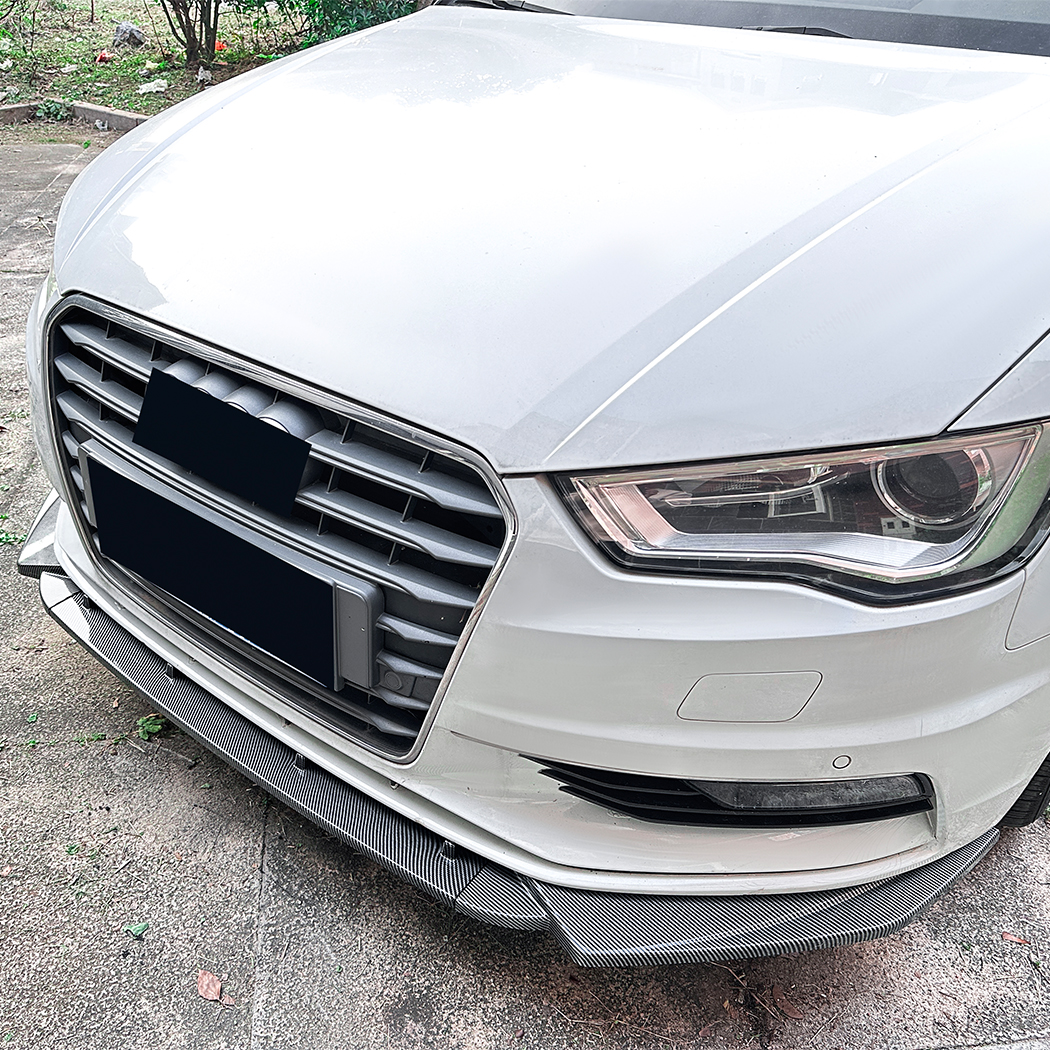 AMP-Z Front Bumper Lip Spiltter For Audi A3 8V Pre-facelift Standard 2013-2016