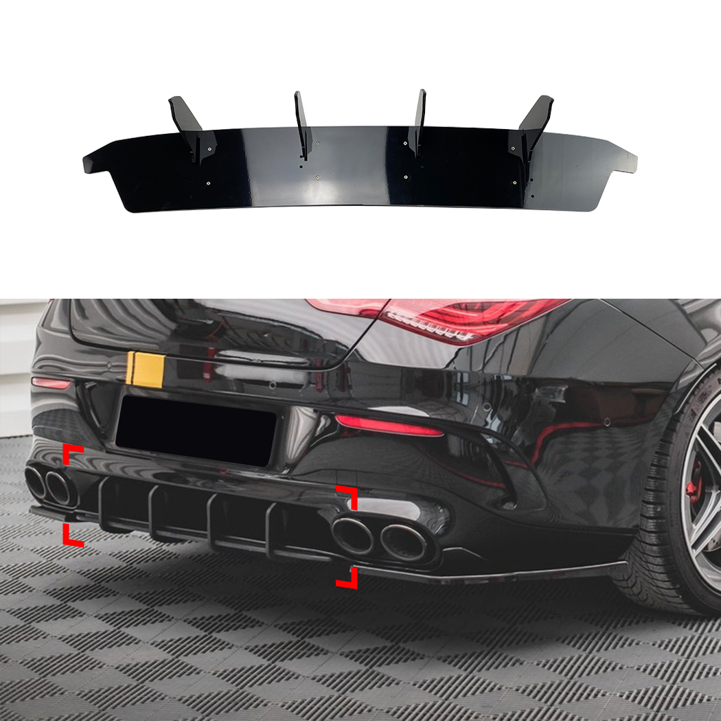 AMP-Z Rear Bumper Spoiler Diffuser Valance Lip For Mercedes Benz CLA Class CLA35 CLA45 AMG 2020+