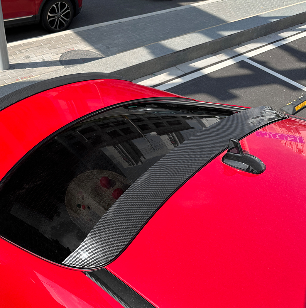 AMP-Z Rear Roof Wing Spoiler Black For Mercedes Benz CLA Class C117 2013-2019