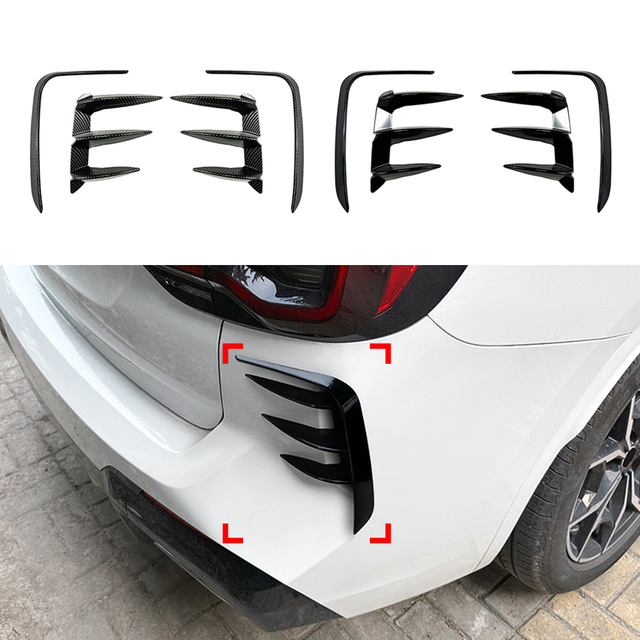 AMP-Z خلفي زعانف المفسد المفسد ل BMW X3 G01 2022+