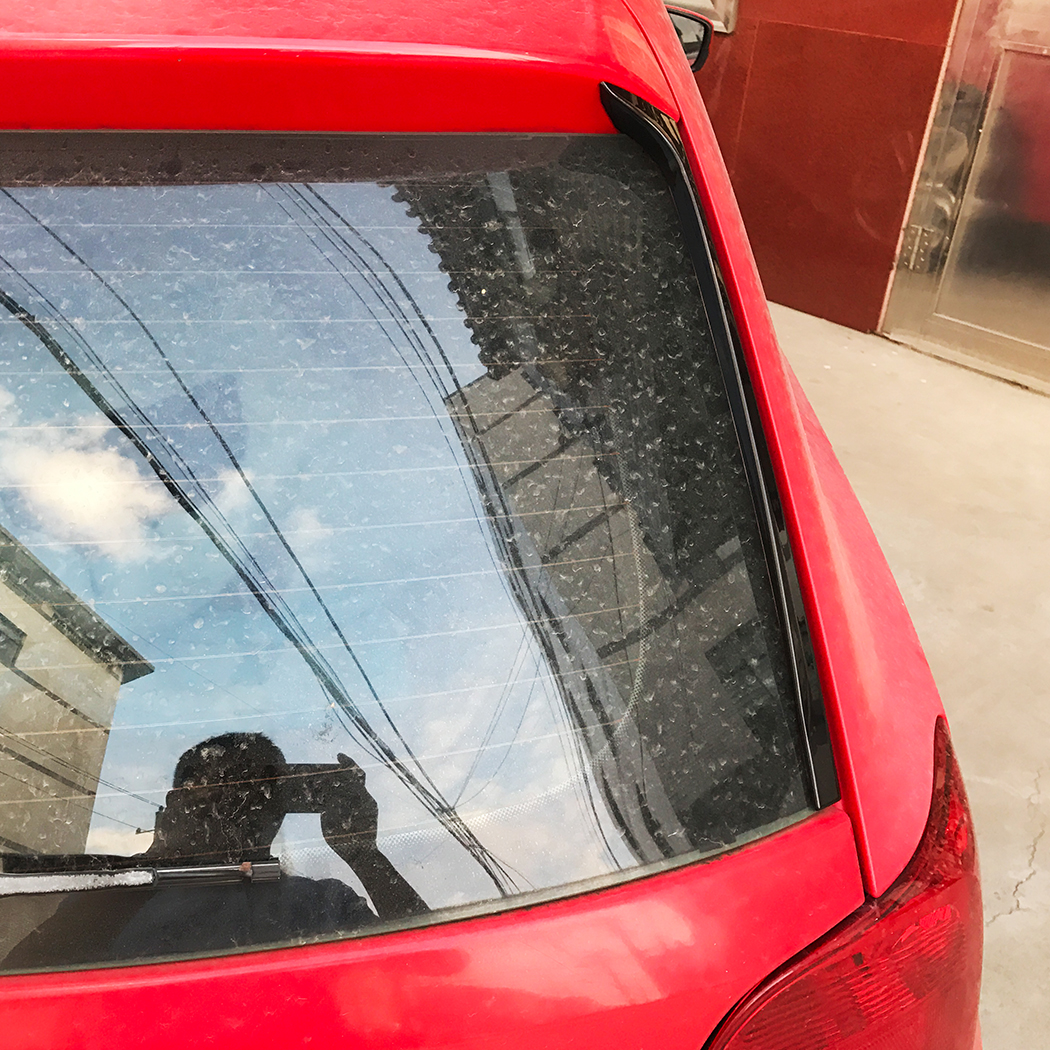 AMP-Z Rear Roof Wing Side Spoiler For VW Volkswagen Polo MK5 6R 6C 2010-2017