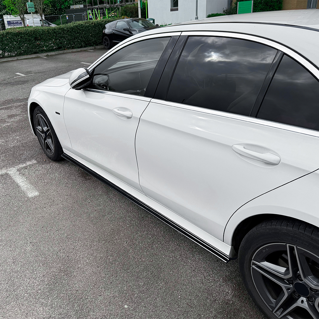 AMP-Z Side Skirt Rocker Panel Splitter Lip For Mercedes Benz E Class W213 AMG Line 2016-2023