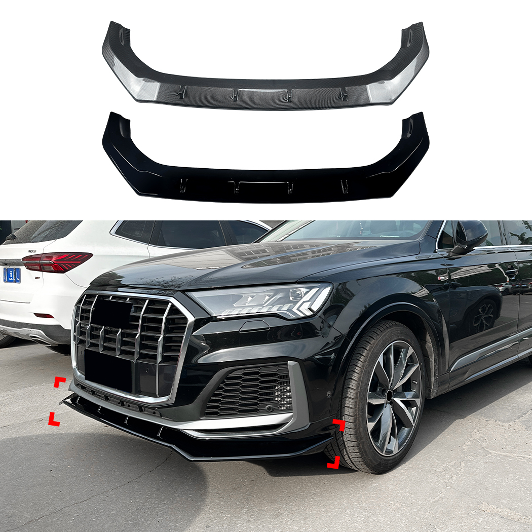 AMP-Z Front Bumper Lip Spiltter For Audi Q7 Sline 2020-2023