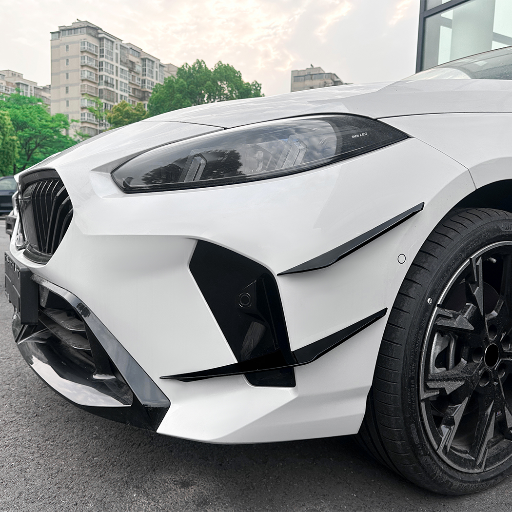 AMP-Z Front Bumper Fins Spoiler Canards For BMW 1 Series F70 2 Series F74 M Sport 2024+