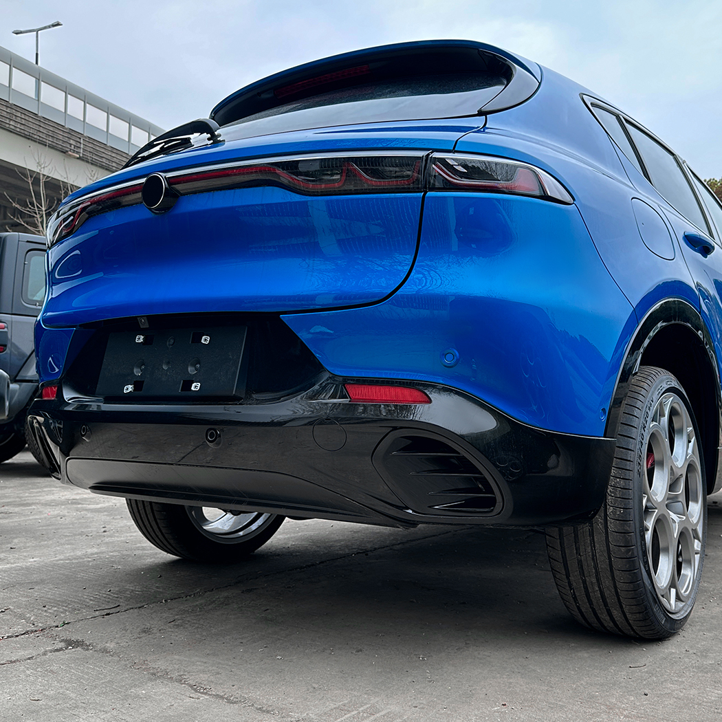 AMP-Z Rear Bumper Fins Spoiler Canards For Alfa Romeo Tonale 2023+ 