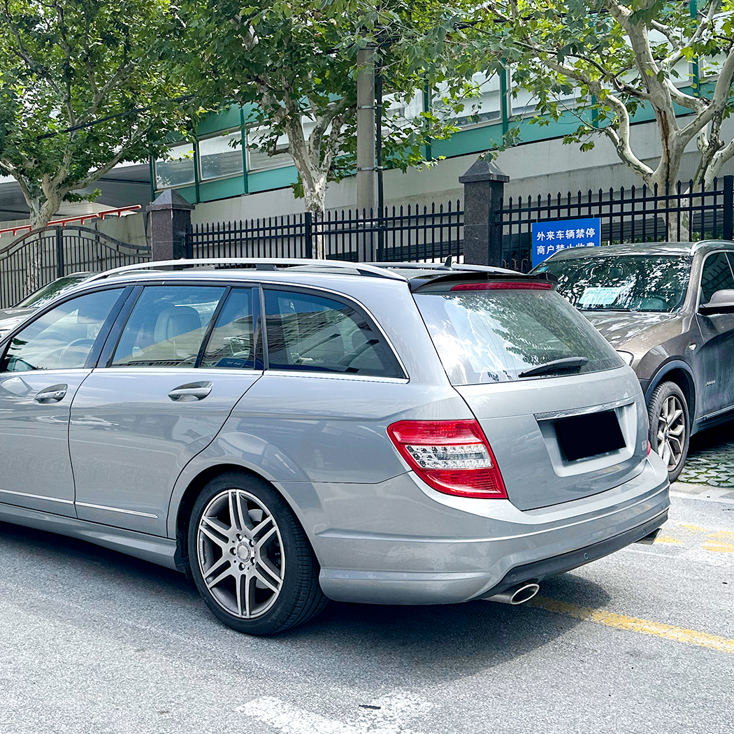 AMP-Z Rear Roof Wing Spoiler For Mercedes Benz C Class S204 2008-2014