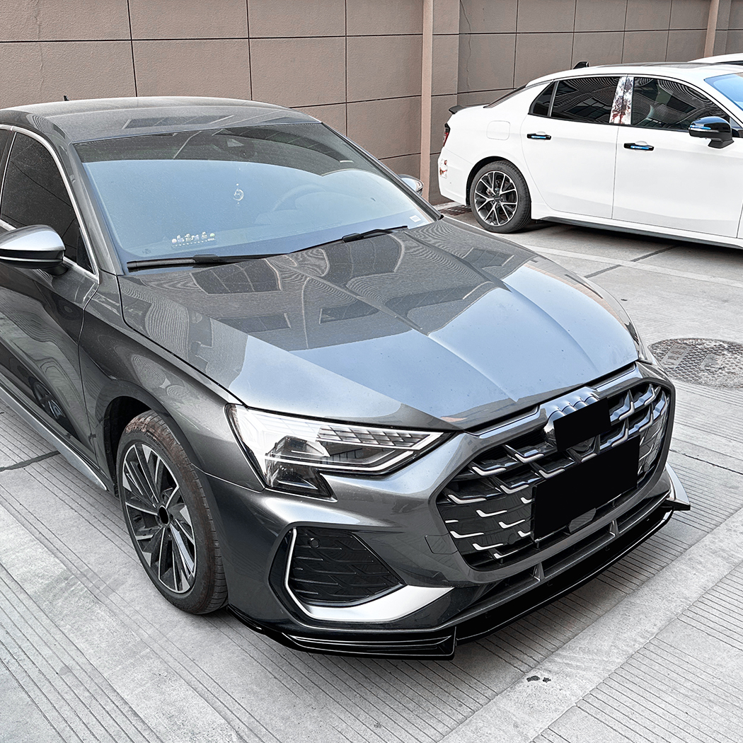 AMP-Z Front Bumper Lip Spiltter For Audi A3 8Y Facelift Sline 2025+