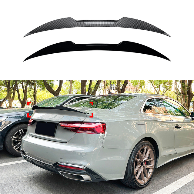 Spoiler de asa traseira do AMP-Z para Audi A5 F5 cupê 2-doores 2017-2024