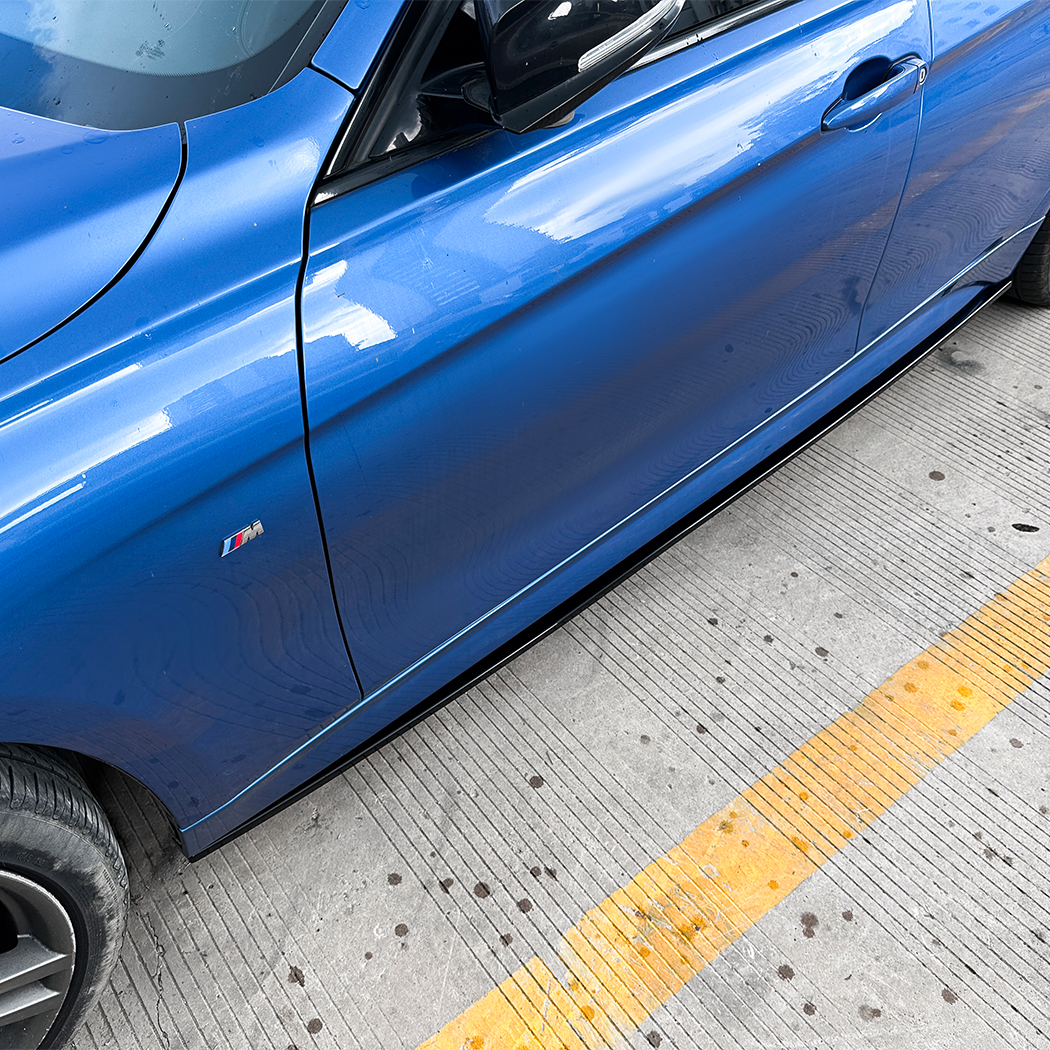 AMP-Z Side Skirt Rocker Panel Splitter Lip For BMW 3 Series F30 M Sport 2013-2019